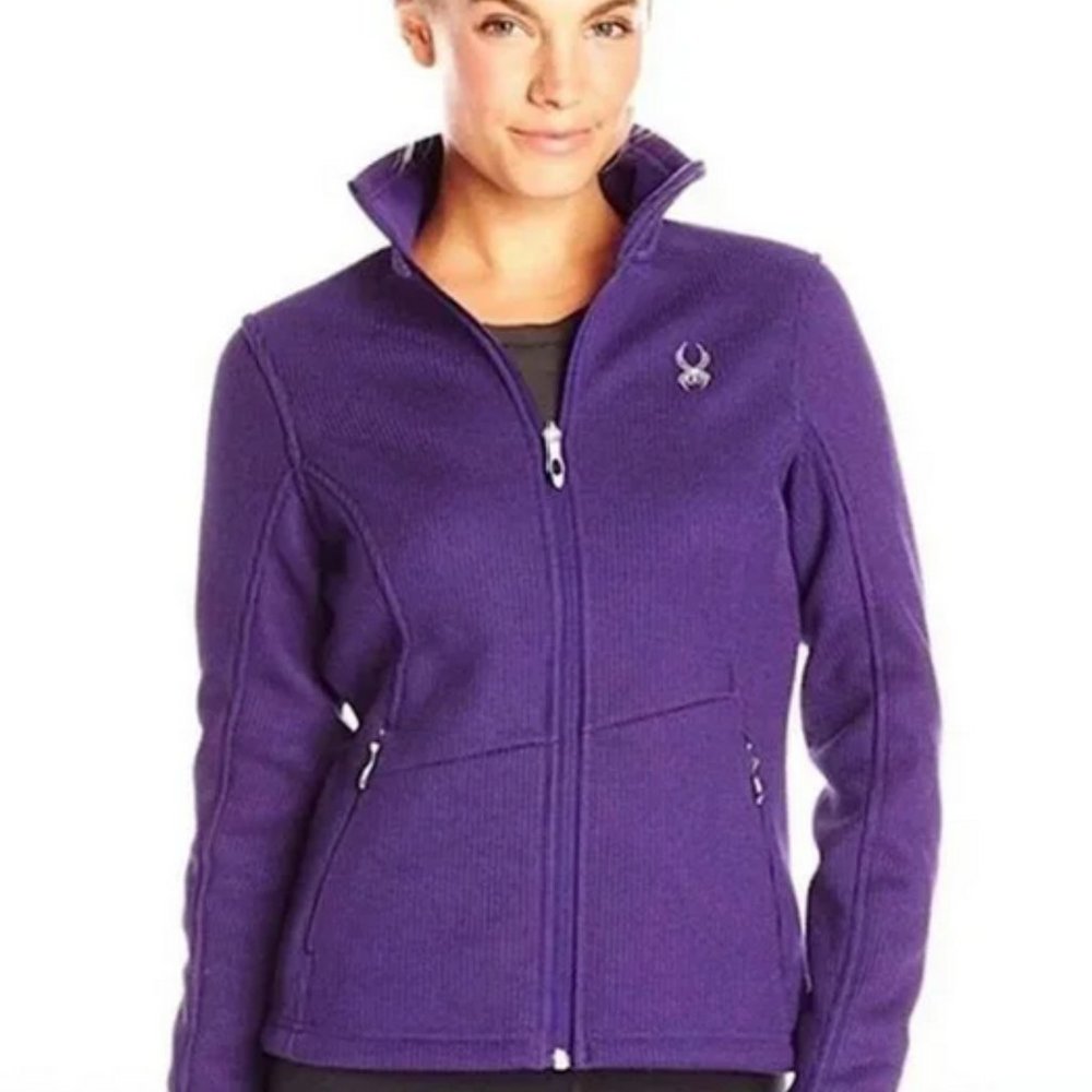 Spyder Endure Full Zip Core Sweater Purple Size Small